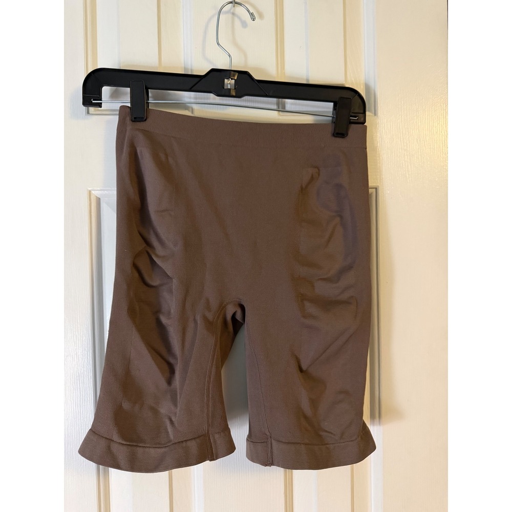 Marilyn Monroe Shapewear Shorts Womens 2X Brown Excellent Seamless Mid Thigh